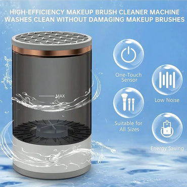 Revolutionize Your Makeup Routine with the Automatic Electric Brush Cleaner - Fast, Efficient & Gentle Drying!