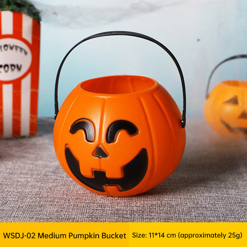 🎃 Halloween Pumpkin Treat Bucket – Jack O’ Lantern Candy Pail for Kids & Party Decor