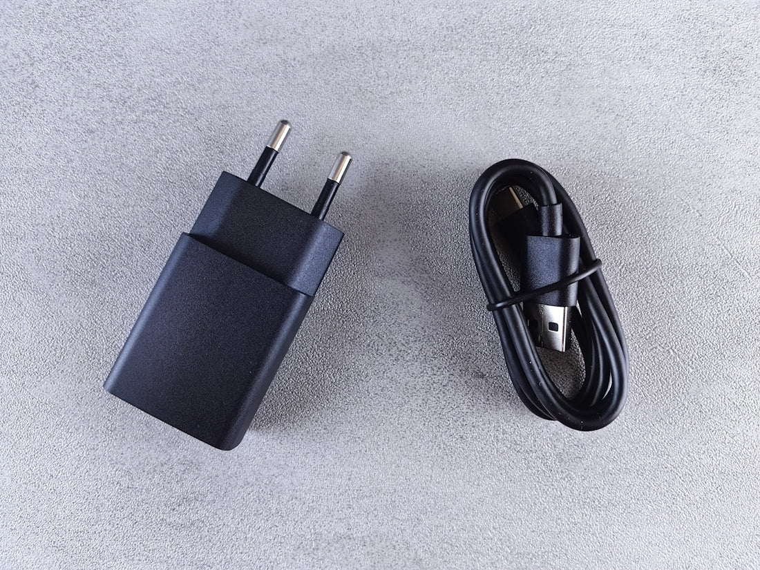 a close up of a power cord and a charger