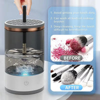 Revolutionize Your Makeup Routine with the Automatic Electric Brush Cleaner - Fast, Efficient & Gentle Drying!