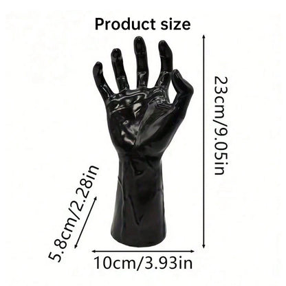 🖤 Spooky Wall Hand Decor Kit – Creepy Halloween Resin Hands with Bats & Candles