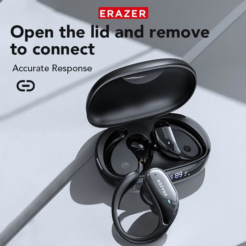 ERAZER XT80 Wireless Bluetooth Earphones - High-Quality Stereo Sound with Noise Reduction and Ergonomic Design for Sports