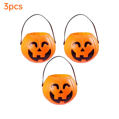 🎃 Halloween Pumpkin Treat Bucket – Jack O’ Lantern Candy Pail for Kids & Party Decor