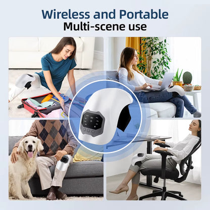 Smart Knee Massager Hot Compress Knee Relaxing Massager Infrared Heating Vibration Knee Pain Relief Elbow Shoulder Massager