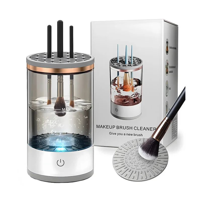 Revolutionize Your Makeup Routine with the Automatic Electric Brush Cleaner - Fast, Efficient & Gentle Drying!