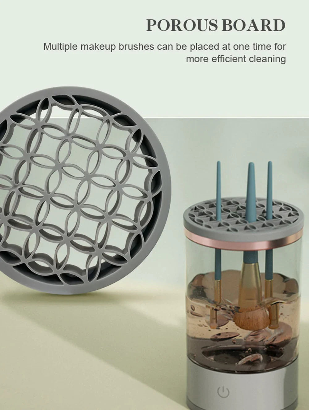 Revolutionize Your Makeup Routine with the Automatic Electric Brush Cleaner - Fast, Efficient & Gentle Drying!
