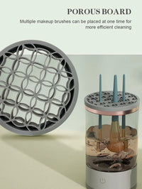 Revolutionize Your Makeup Routine with the Automatic Electric Brush Cleaner - Fast, Efficient & Gentle Drying!