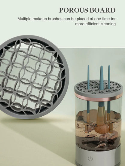 Revolutionize Your Makeup Routine with the Automatic Electric Brush Cleaner - Fast, Efficient & Gentle Drying!