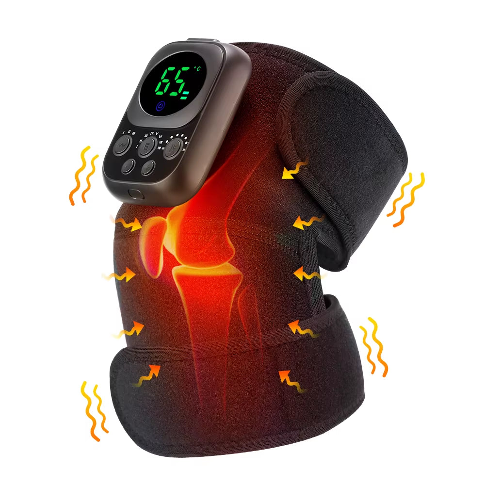 Advanced Electric Heating Shoulder and Knee Massager with App Control and Vibration Therapy for Joint Pain Relief