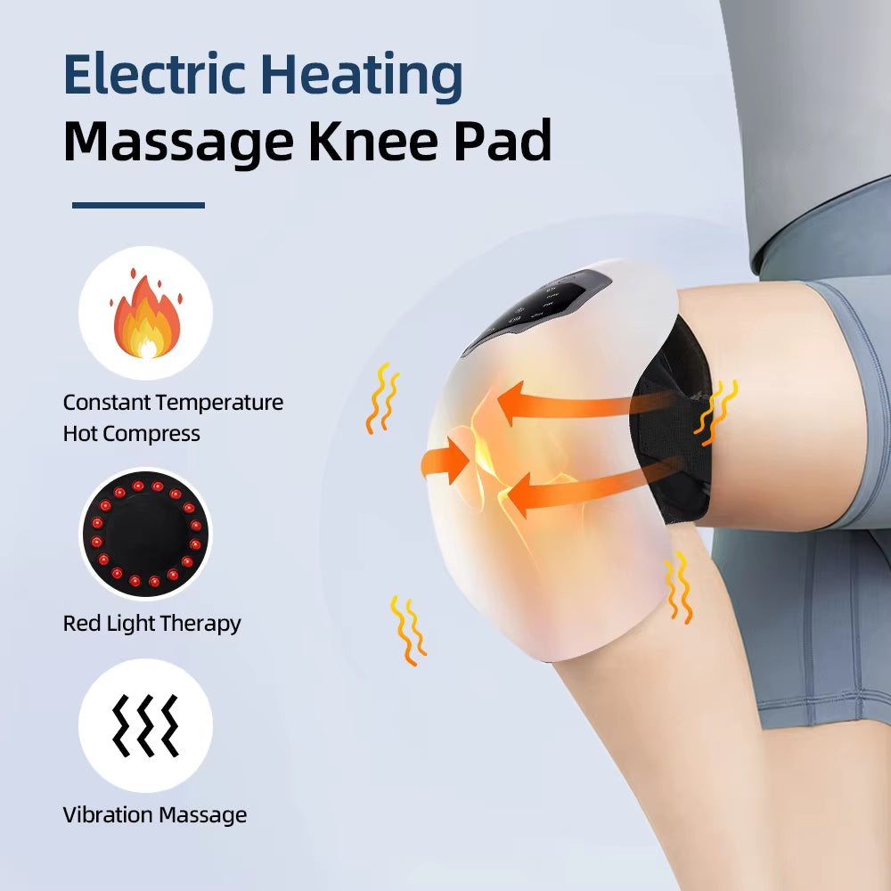 Smart Knee Massager Hot Compress Knee Relaxing Massager Infrared Heating Vibration Knee Pain Relief Elbow Shoulder Massager
