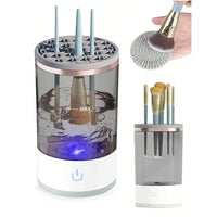 Revolutionize Your Makeup Routine with the Automatic Electric Brush Cleaner - Fast, Efficient & Gentle Drying!