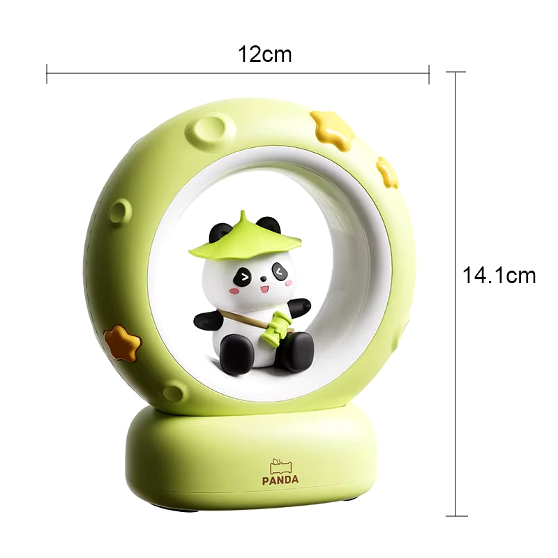 Cuddle Up with the LED Panda Astronaut Night Light - A Magical Bedside Companion for Children