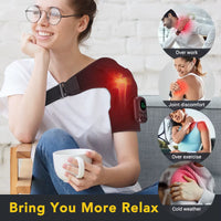 Advanced Electric Heating Shoulder and Knee Massager with App Control and Vibration Therapy for Joint Pain Relief