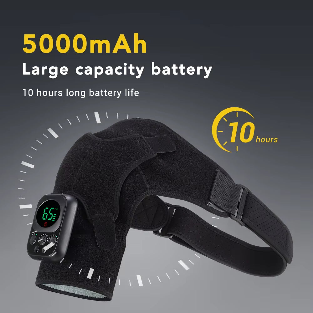 Advanced Electric Heating Shoulder and Knee Massager with App Control and Vibration Therapy for Joint Pain Relief