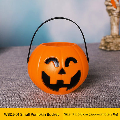 🎃 Halloween Pumpkin Treat Bucket – Jack O’ Lantern Candy Pail for Kids & Party Decor