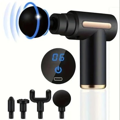 Mini Muscle Massage Gun: Portable Deep Tissue Percussion Massager for Full Body Relaxation