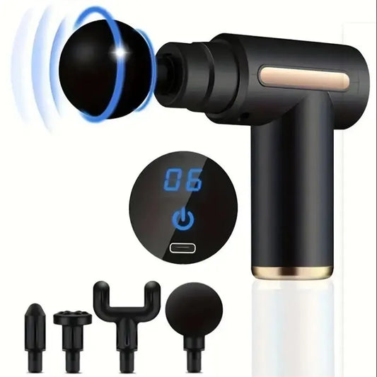 Mini Muscle Massage Gun: Portable Deep Tissue Percussion Massager for Full Body Relaxation