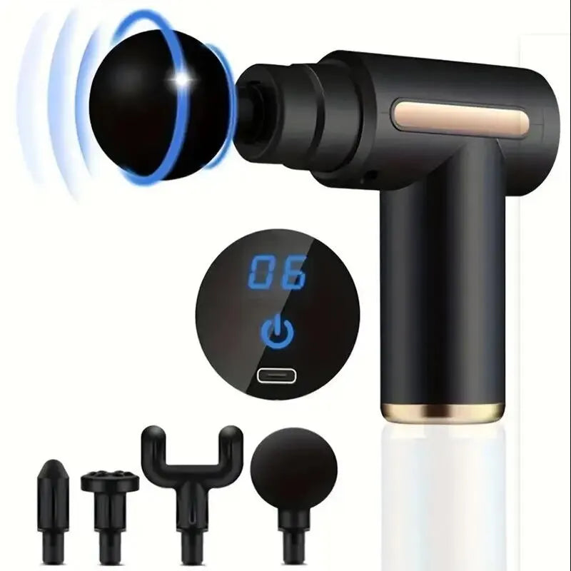 Mini Muscle Massage Gun: Portable Deep Tissue Percussion Massager for Full Body Relaxation