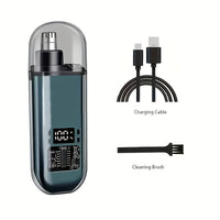Elevate Your Grooming Routine with the Portable Electric Nose and Ear Hair Trimmer - Compact, Quick-Charging Design!