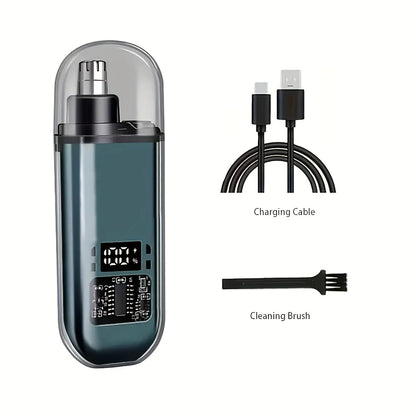 Elevate Your Grooming Routine with the Portable Electric Nose and Ear Hair Trimmer - Compact, Quick-Charging Design!