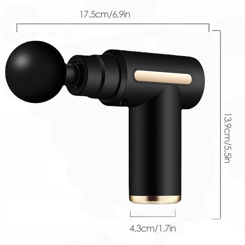 Mini Muscle Massage Gun: Portable Deep Tissue Percussion Massager for Full Body Relaxation