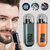 Elevate Your Grooming Routine with the Portable Electric Nose and Ear Hair Trimmer - Compact, Quick-Charging Design!