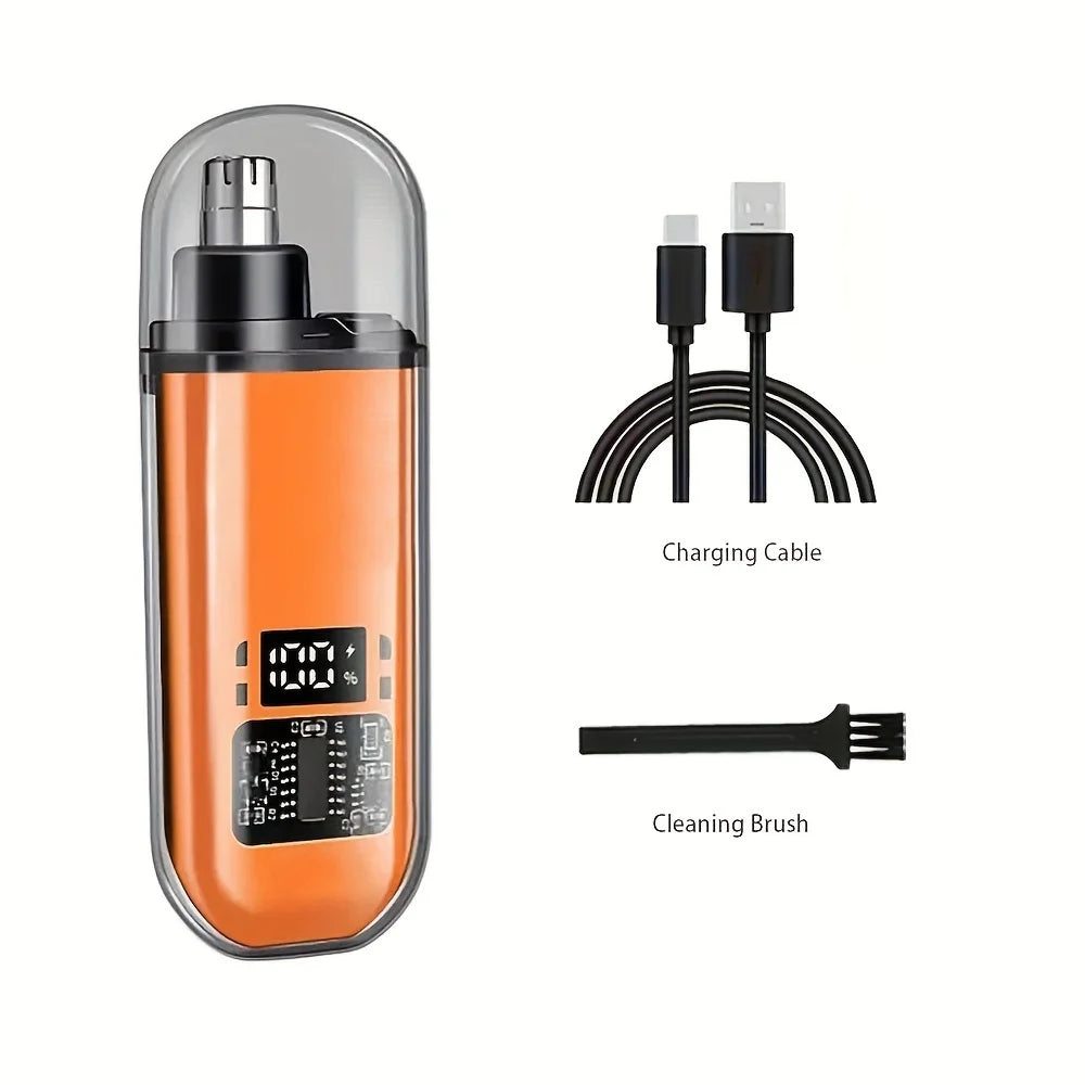 Elevate Your Grooming Routine with the Portable Electric Nose and Ear Hair Trimmer - Compact, Quick-Charging Design!