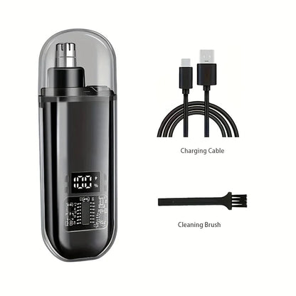 Elevate Your Grooming Routine with the Portable Electric Nose and Ear Hair Trimmer - Compact, Quick-Charging Design!
