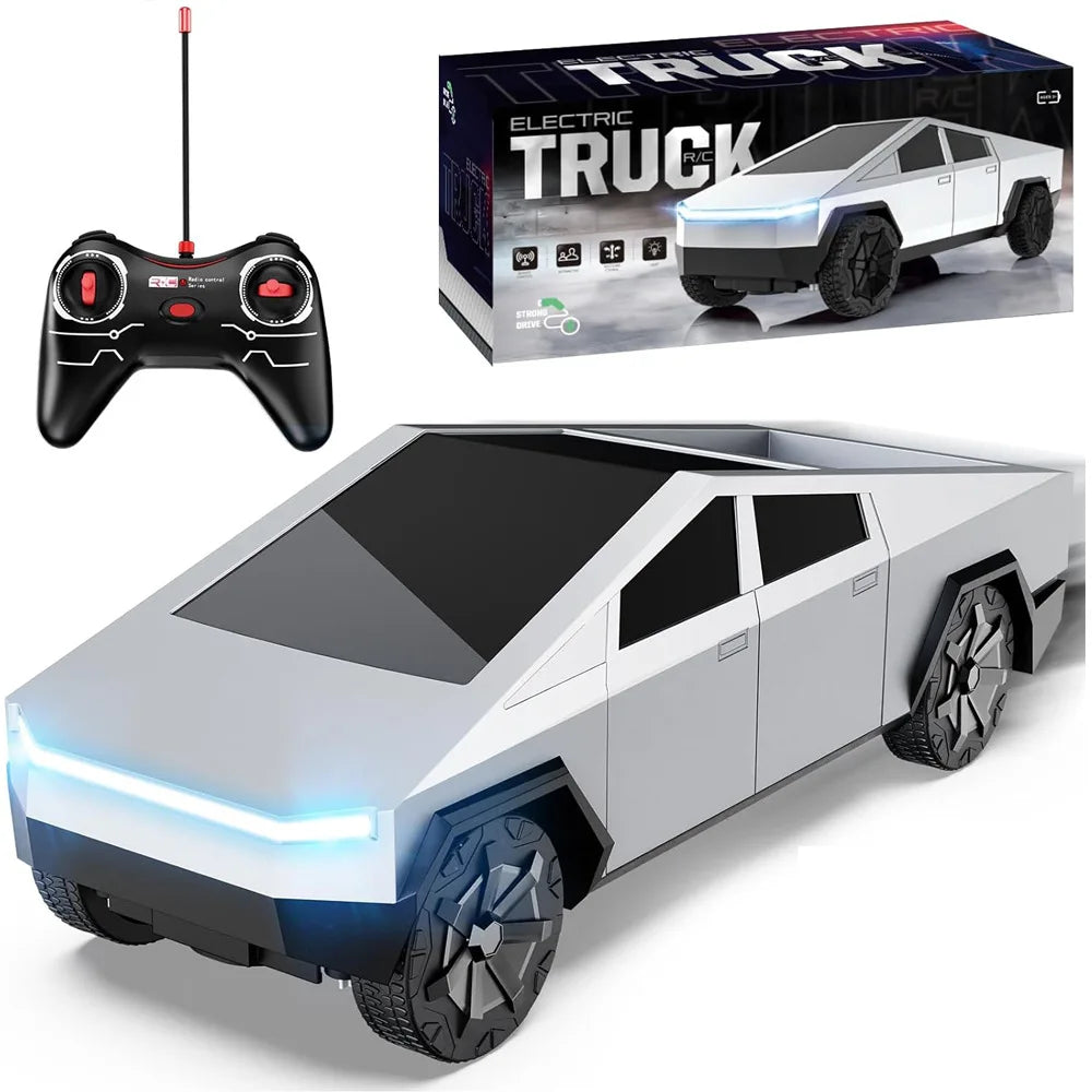 Experience Thrilling Adventures with the 1:24 Pickup Remote Control Car - 4WD Off-Road RC Truck Toy with LED Lights - Perfect Birthday Gift for Boys and Kids!