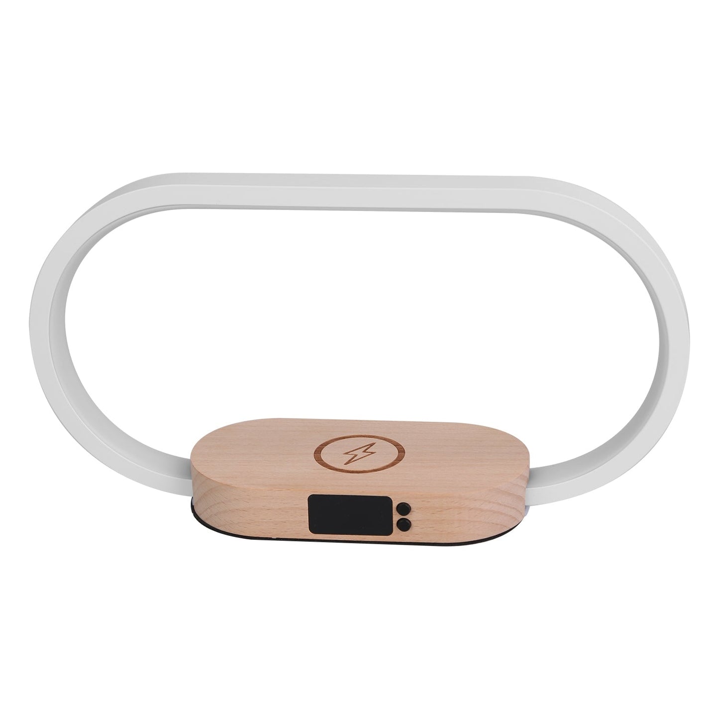 Stylish Touch Control Bedside Lamp with Wireless Charging and Digital Clock - Perfect for Your Nightstand!