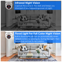 1Pc E27 WiFi Bulb Camera - 1080P FHD Security Surveillance with Pan Tilt, Two-Way Audio, Night Vision, and Motion Detection Control