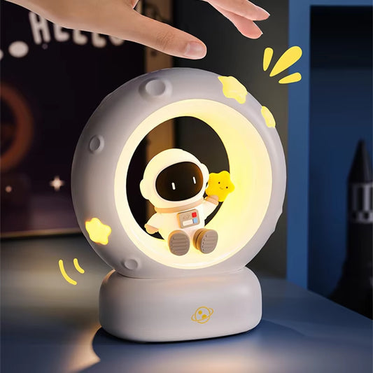 Cuddle Up with the LED Panda Astronaut Night Light - A Magical Bedside Companion for Children