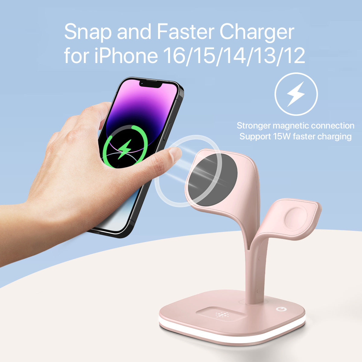 5-in-1 Magnetic Wireless Charging Station: Fast and Efficient Powering for Your Devices