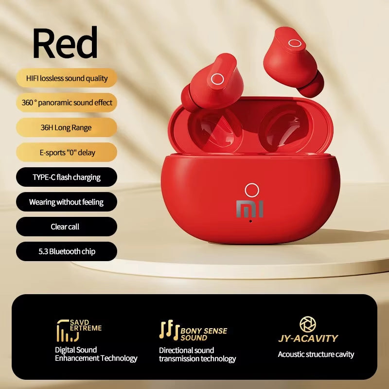 Xiaomi D68 Wireless Earbuds - Premium Bluetooth Earphones with Noise Reduction and HiFi Stereo Sound