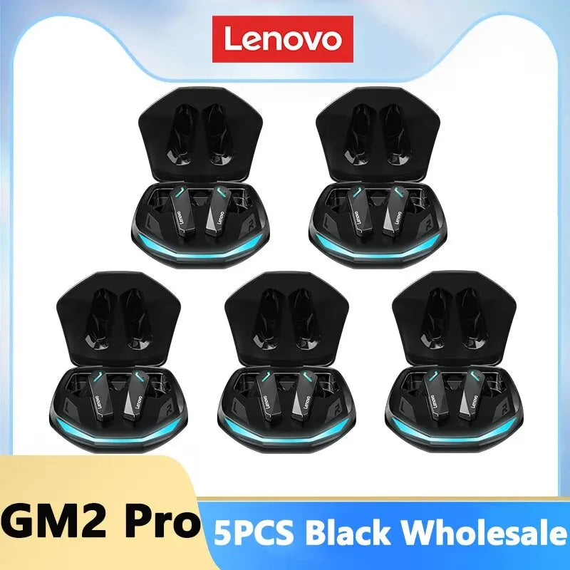 Lenovo GM2 Pro Wireless Bluetooth 5.3 Earphones - Ultimate Sports Headset with Active Noise Cancelling and Low Latency for Gaming