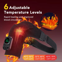 Advanced Electric Heating Shoulder and Knee Massager with App Control and Vibration Therapy for Joint Pain Relief