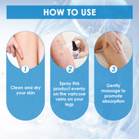 Varicose Vein Spray Multi-Purpose Knee And Leg Care Spray Promote Blood Circulation