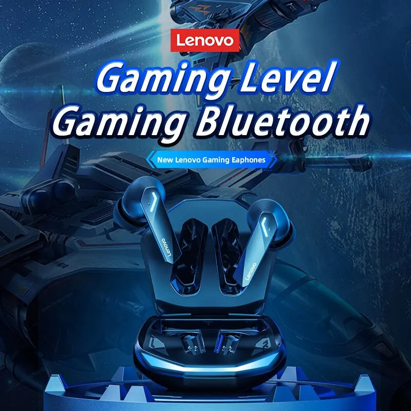 Lenovo GM2 Pro Wireless Bluetooth 5.3 Earphones - Ultimate Sports Headset with Active Noise Cancelling and Low Latency for Gaming