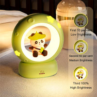 Cuddle Up with the LED Panda Astronaut Night Light - A Magical Bedside Companion for Children