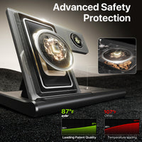 Revolutionary 3-in-1 Wireless Charging Station: Fast 15W Charging for All Your Devices