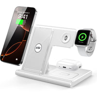 Revolutionary 3-in-1 Wireless Charging Station: Fast 15W Charging for All Your Devices